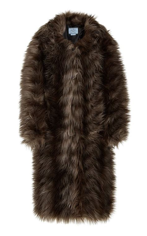 prada fake fur coat|prada fur coat shearling.